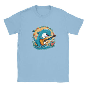 Dolphin Playing Guitar Unisex T-shirt