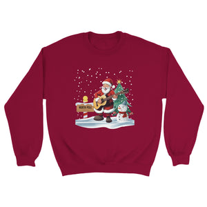Santa Playing Guitar Sweatshirt
