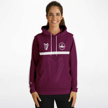 Load image into Gallery viewer, Maroon-White Claddagh Unisex Hoodie
