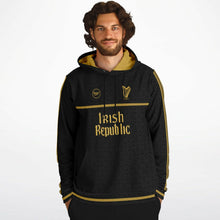 Load image into Gallery viewer, Saoirse Irish Republic Black-Gold Hoodie
