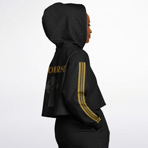 Irish Republic Black-Gold Edition Crop Hoodie