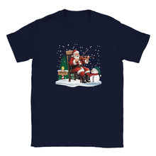 Load image into Gallery viewer, Santa Playing Fiddle T-shirt
