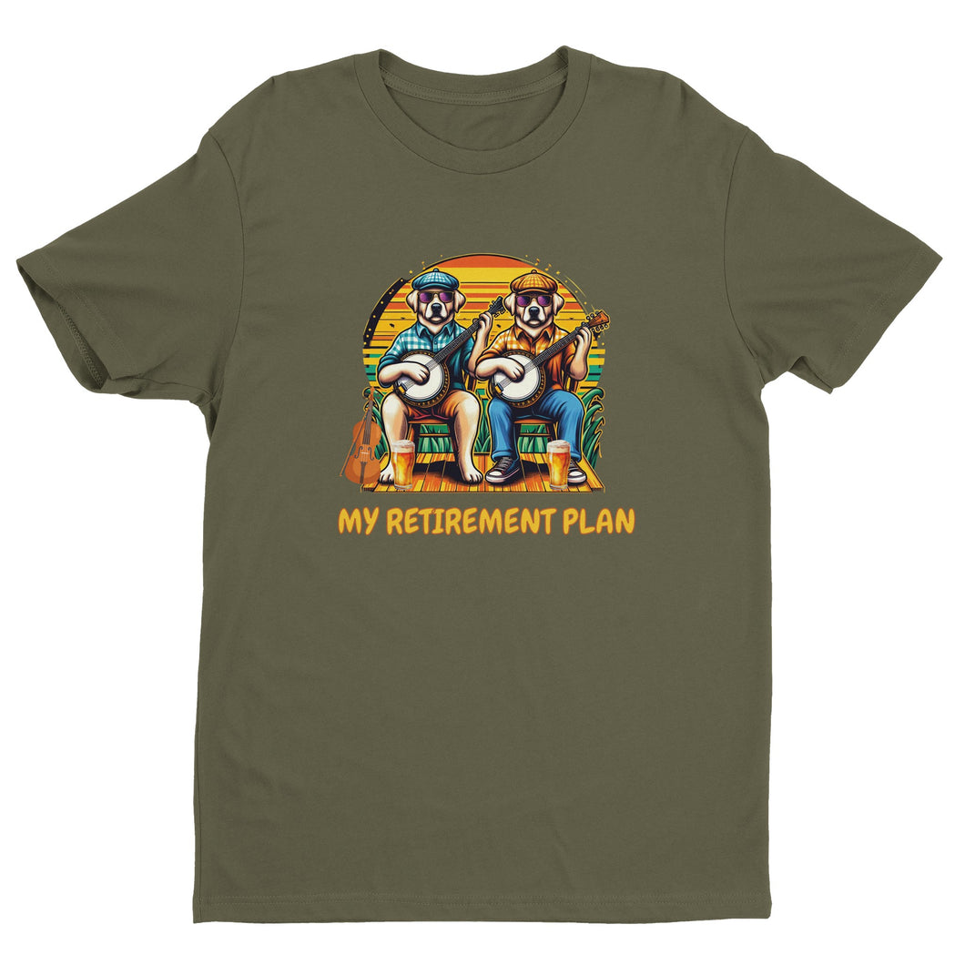 Banjo Retiremant Plan T-shirt - Urban Celt