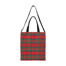 Load image into Gallery viewer, Red Green Tartan Plaid Canvas Tote Bag
