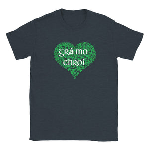 Grá Mo Chroí, Love of My Heart T-shirt - Urban Celt