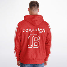 Load image into Gallery viewer, Cork 1916 Red-White Microfleece Ziphoodie
