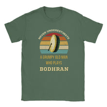 Load image into Gallery viewer, Grumpy Old Man Bodhran T-shirt

