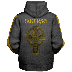 Saoirse Celtic Cross Microfleece Ziphoodie