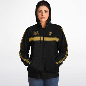 Irish Republic Black-Gold Edition Fleece Lined Hoodie