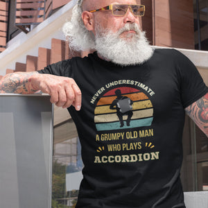 Grump Old Man Accordion T-shirt