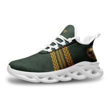 Load image into Gallery viewer, Kerry Dark Green-Gold Trainers
