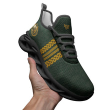 Load image into Gallery viewer, Kerry Dark Green-Gold Trainers
