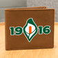 1916 Easter Lily Leather Wallet
