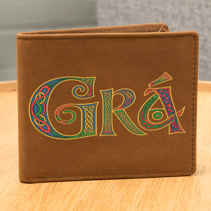 Grá - Irish Love Leather Wallet