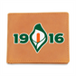 1916 Easter Lily Leather Wallet