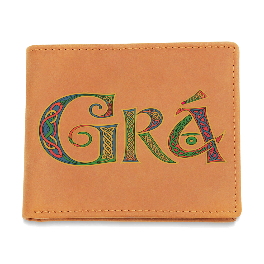 Grá - Irish Love Leather Wallet