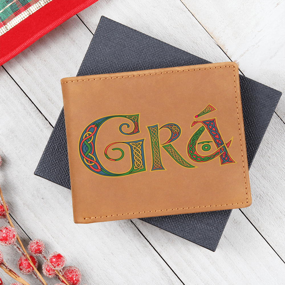 Grá - Irish Love Leather Wallet