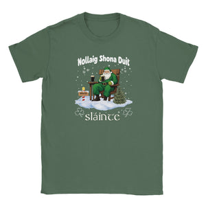 Sláinte Irish Merry Christmas T-shirt