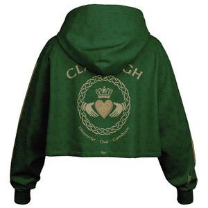 Eternal Claddagh Dance Crop Hoodie