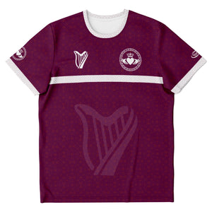 Maroon-White Claddagh Jersey