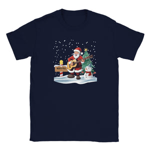 Santa Playing Guitar Unisex T-shirt