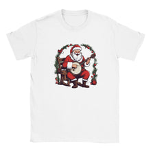 Load image into Gallery viewer, Santa Claus Playing Banjo Unisex T-shirt
