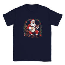 Load image into Gallery viewer, Santa Claus Playing Banjo Unisex T-shirt
