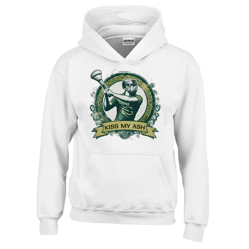 Kiss My Ash Kids Hurling Hoodie - Urban Celt