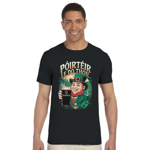 Porter Please As Gaeilge Unisex T-shirt - Urban Celt