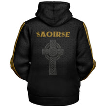Load image into Gallery viewer, Irish Republic Black-Gold Edition Fleece Lined Hoodie
