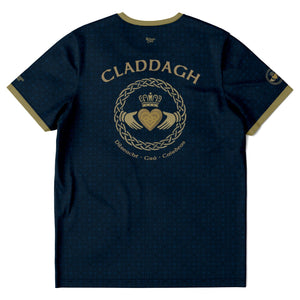 Navy-Gold Claddagh Unisex Jersey