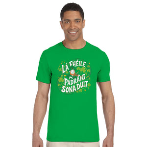 Happy St Patrick's Day As Gaeilge T-shirt - Urban Celt