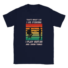 Load image into Gallery viewer, Guitar and Fishing Sunset T-shirt
