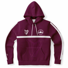 Load image into Gallery viewer, Maroon-White Claddagh Unisex Hoodie
