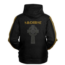 Load image into Gallery viewer, Irish Republic Black-Gold Edition Hoodie
