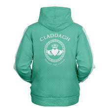 Load image into Gallery viewer, Green-White Claddagh Unisex Hoodie
