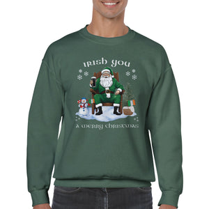 Irish You A Merry Christmas Unisex Sweatshirt - Urban Celt