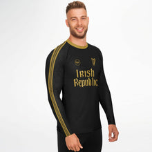 Load image into Gallery viewer, Irish Republic Black-Gold UV Rashguard
