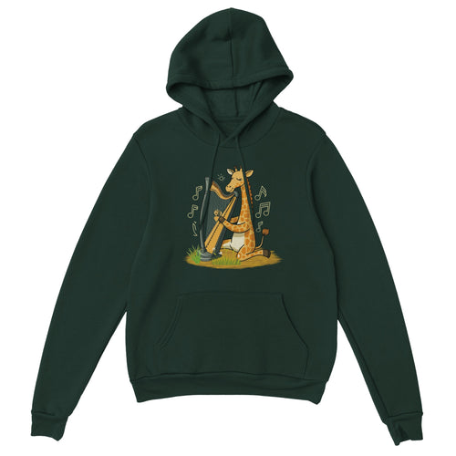 Giraffe Playing the Harp Hoodie - Urban Celt