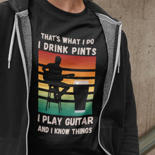 Load image into Gallery viewer, Guitar and Pints Sunset T-shirt
