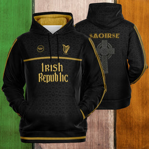 Irish Republic Black-Gold Edition Hoodie