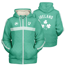 Load image into Gallery viewer, Harp &amp; Shamrock Fleece Lined Ziphoodie
