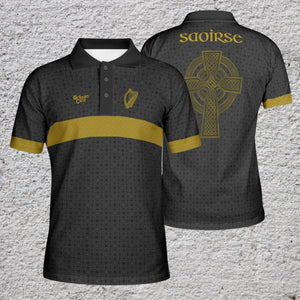 Saoirse Celtic Cross Polo Shirt