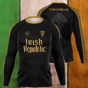 Irish Republic Black-Gold UV Rashguard