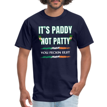 Load image into Gallery viewer, PADDY NOT PADDY FECKIN EEJIT SPOD T-Shirt - navy
