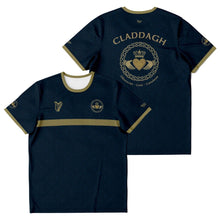 Load image into Gallery viewer, Navy-Gold Claddagh Unisex Jersey
