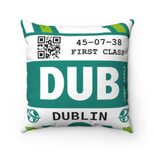 Load image into Gallery viewer, Dublin Airport Square Pillow
