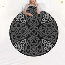 Load image into Gallery viewer, Celtic Spirit Circular Fleece Blanket
