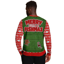 Load image into Gallery viewer, Merry Fishmas Ugly Christmas Sweatshirt

