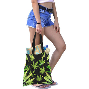 Canna Leaves Canvas Tote Bag